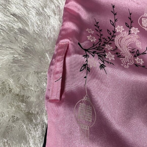 Kids Satin Kimono Robe Asian Embroidered Dragon - Picture 11 of 14